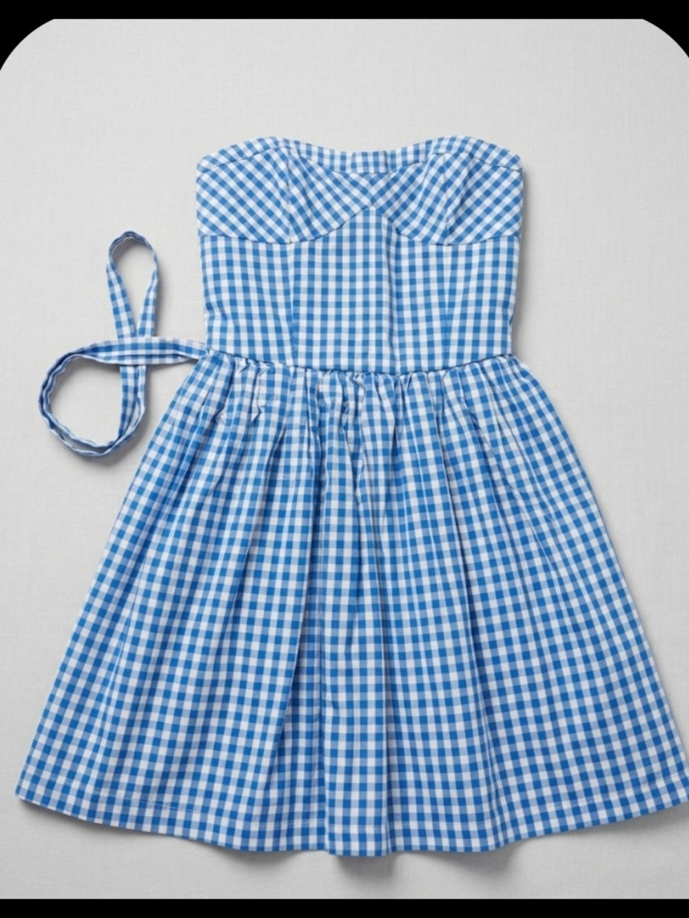 Abercrombie & Fitch Light Blue Smocked Dress